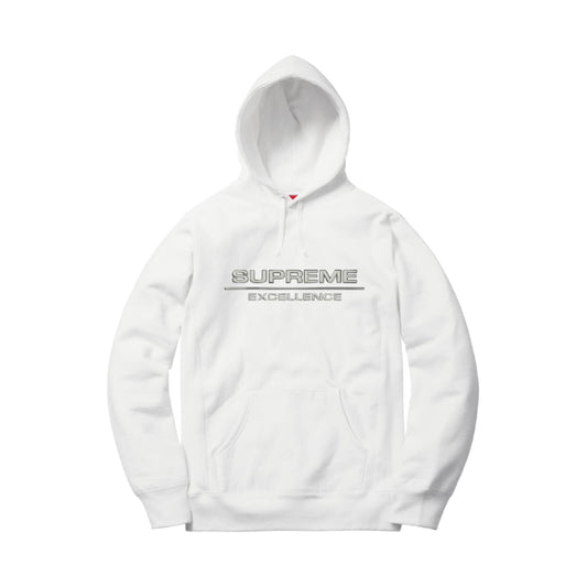 Supreme Reflective Excellence Hooded Sweatshirt White