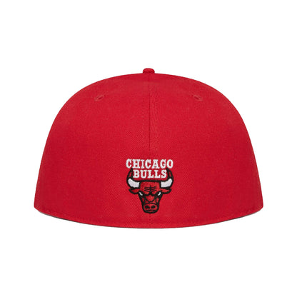 OVO x NBA Bulls New Era 59Fifty Fitted Hat Red