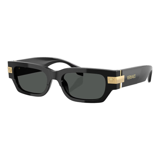 Versace Rectangle Sunglasses Black (VE4465-GB1)