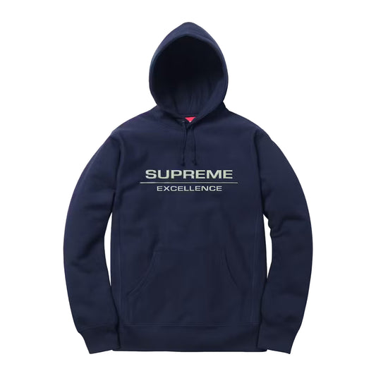 Supreme Reflective Excellence Hooded Sweatshirt Navy