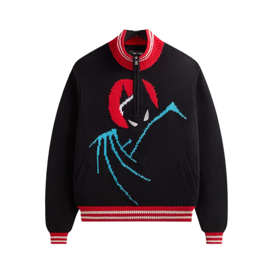 Kith x Batman Wyona Quarter Zip Sweater Black