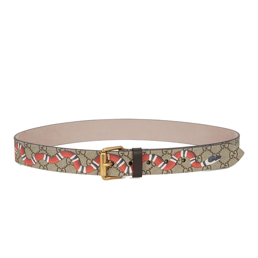 Gucci Supreme Kingsnake Belt Brown (Size 90/36)
