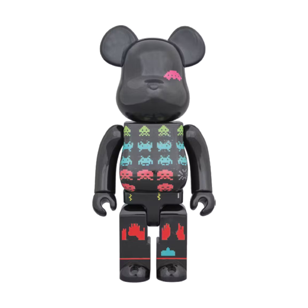 Bearbrick Space Invaders 400% Black