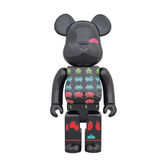 Bearbrick Space Invaders 400% Black