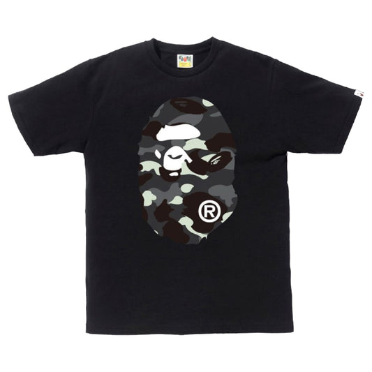 Bape City Camo Big Ape Head Tee Black/Black