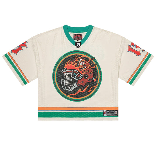 Godspeed First Down Jersey (Bone/Teal/Orange)
