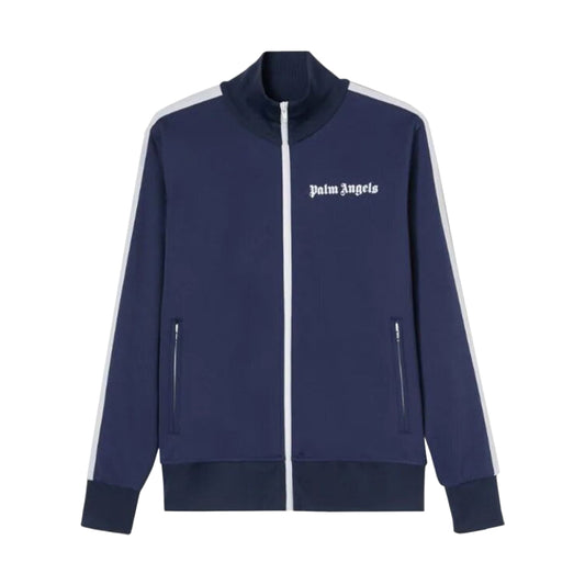 Palm Angels Classic Track Jacket Navy Blue/White