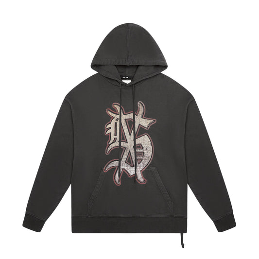 Ksubi Dug Out Biggie Pullover Hoodie Faded Black