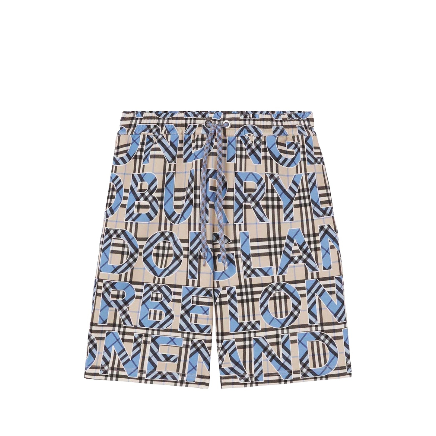 Burberry Vintage Check Drawstring Shorts Archive Beige Blue