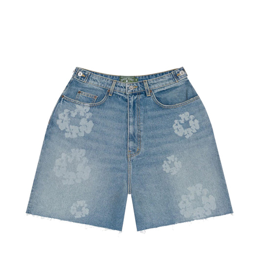 Denim Tears Laser Wreath Denim Short Blue