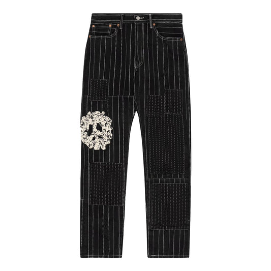 Denim Tears Peace Patchwork 501 Pant Black