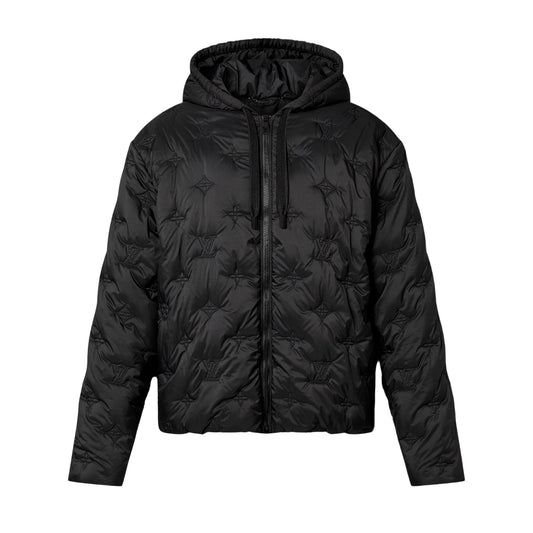 Louis Vuitton Icons Monogram Padded Hooded Blouson Black