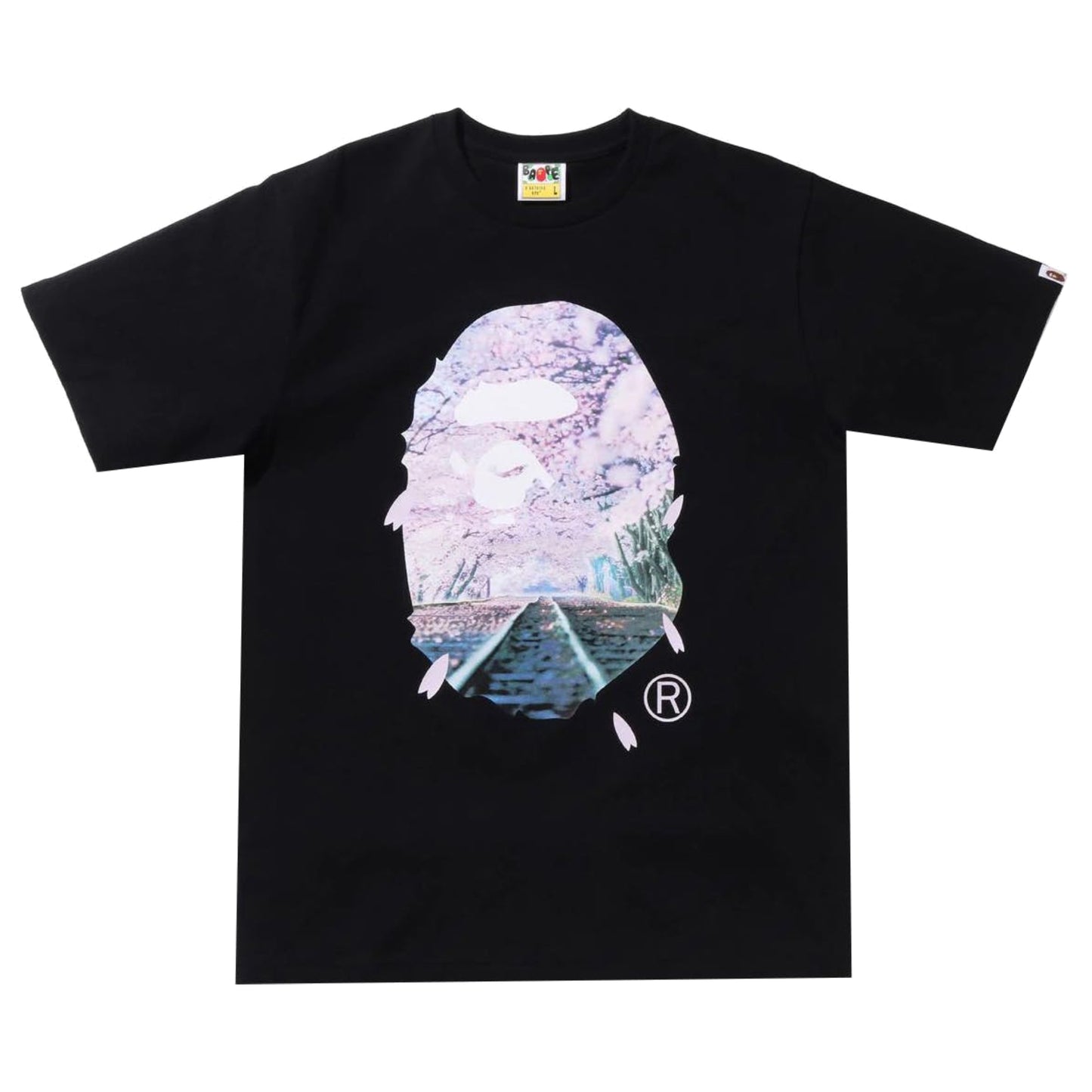Bape Sakura Photo Ape Head Tee (SS22) Black