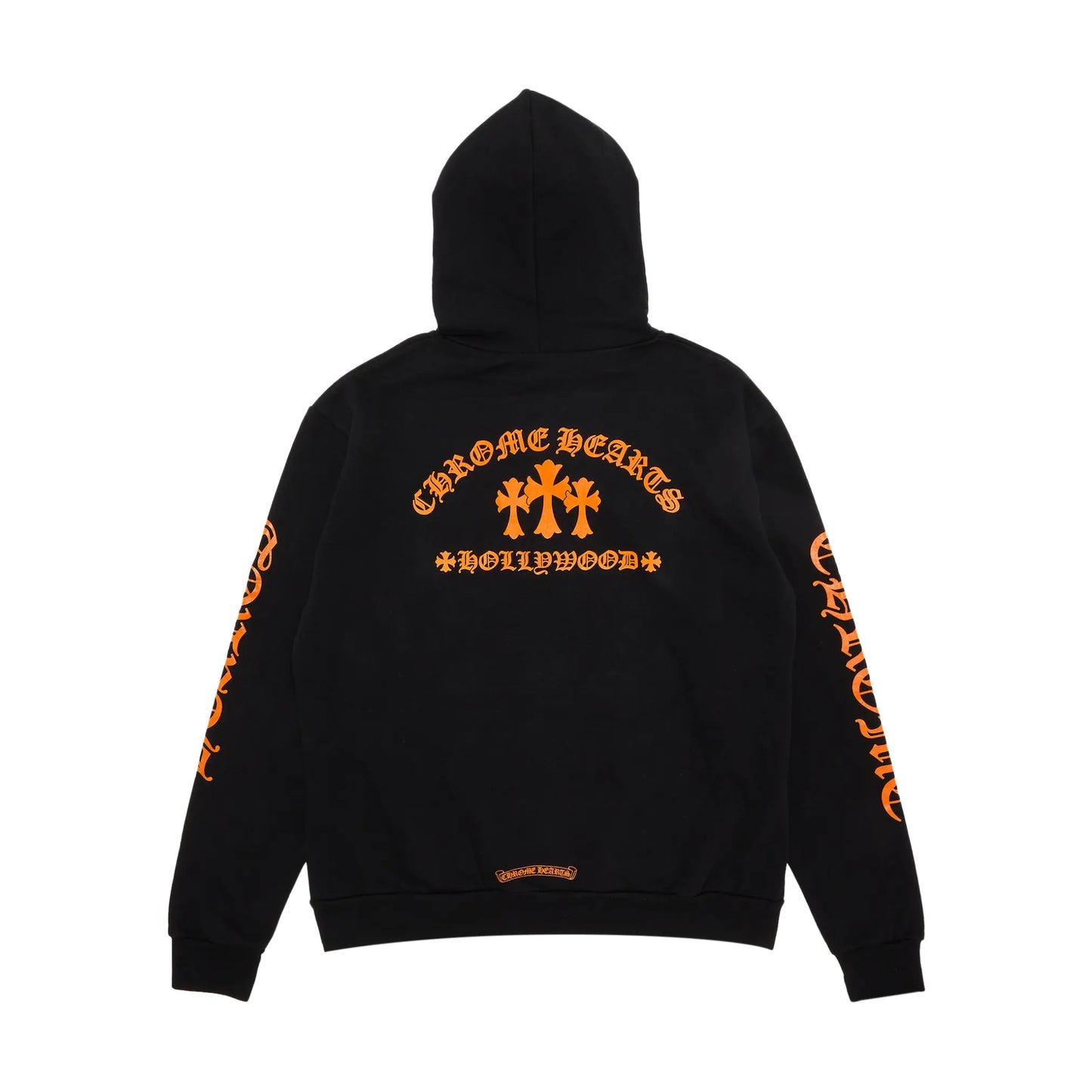 Chrome Hearts Triple Cross Hoodie Black/Orange