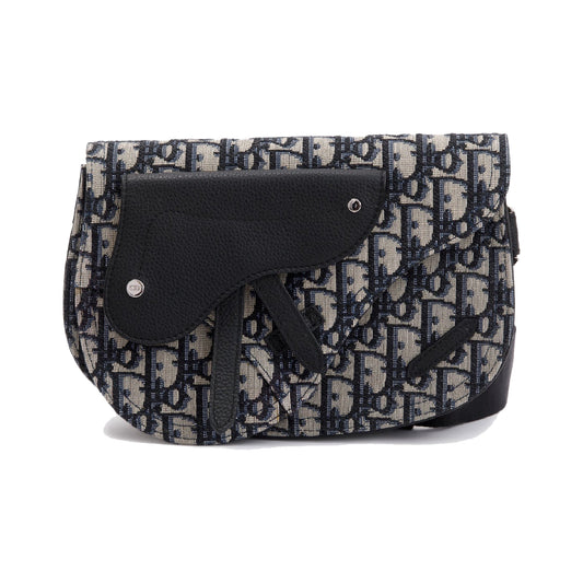 Christian Dior Essentials Oblique Jacquard Saddle Pouch