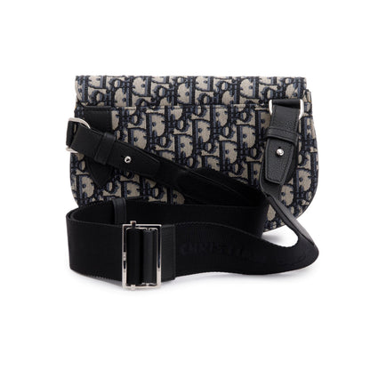 Christian Dior Essentials Oblique Jacquard Saddle Pouch