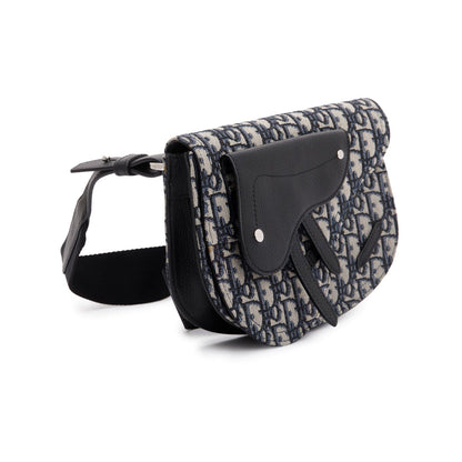 Christian Dior Essentials Oblique Jacquard Saddle Pouch