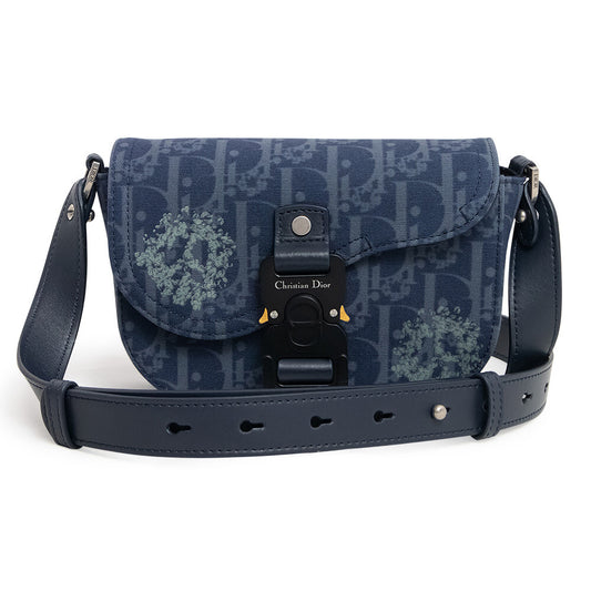 Dior x Denim Tears Saddle Pouch With Strap 'Blue'
