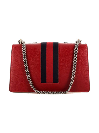 Gucci Dionysus Shoulder Bag Small Floral Embroidered Red