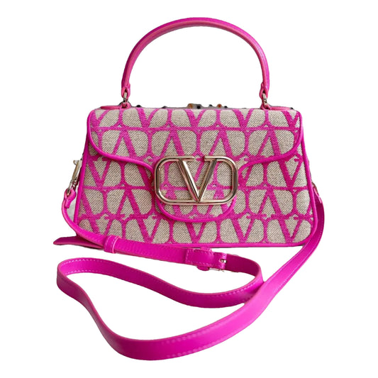 Valentino Toile Iconographic Logo Plaque and Tote Bag Pink