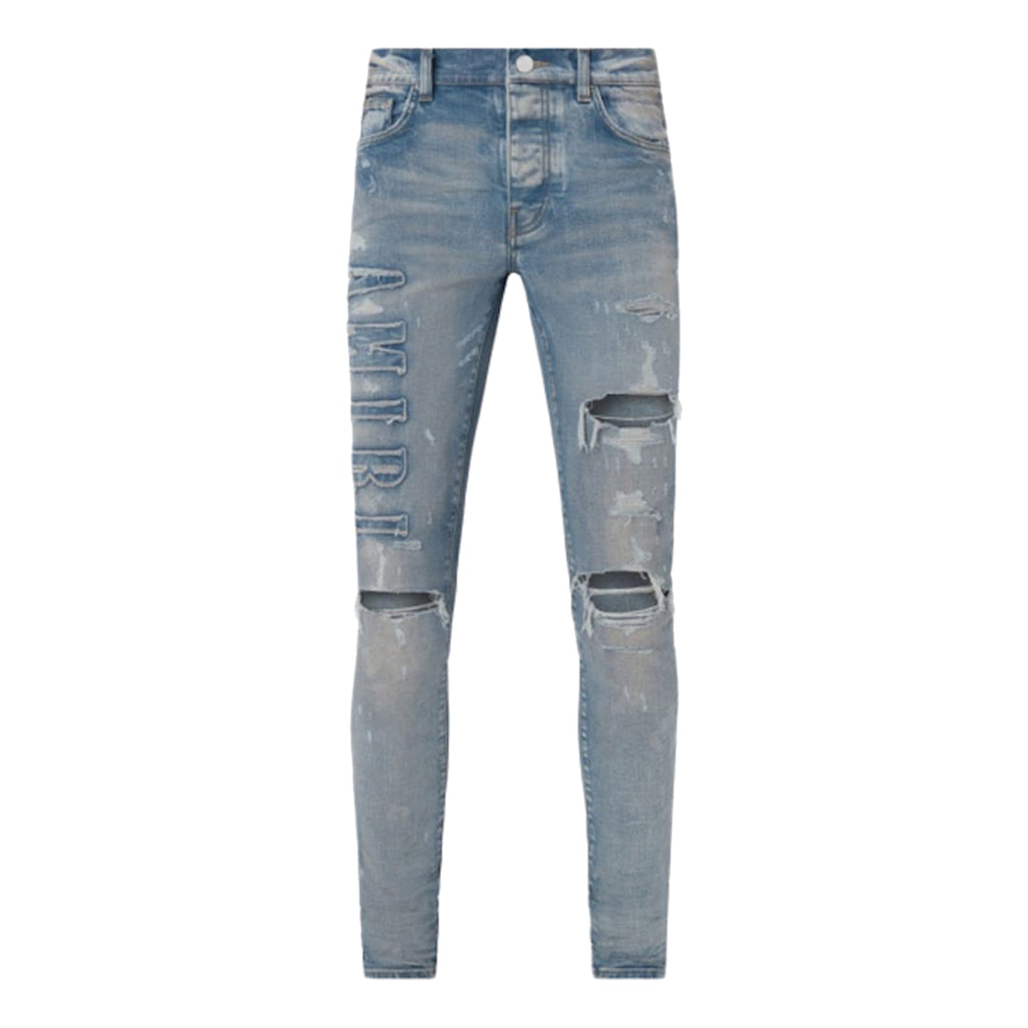 Amiri Logo Applique Jeans Clay Indigo