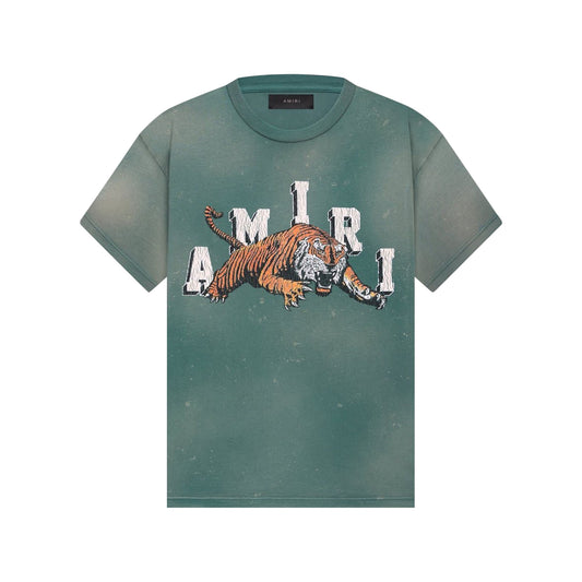 Amiri Vintage Tiger Tee Green