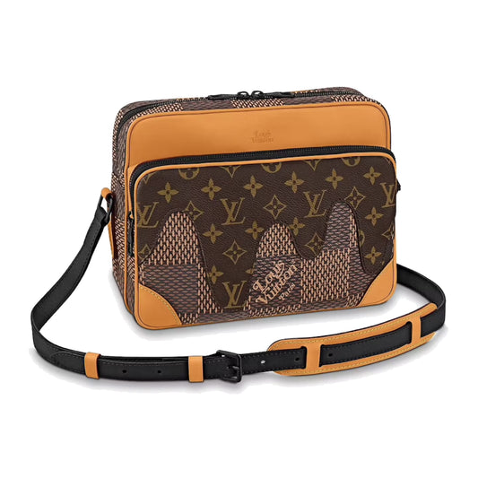 Louis Vuitton x Nigo Nil Messenger Bag Damier Ebene Giant Brown