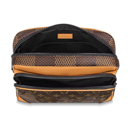 Louis Vuitton x Nigo Nil Messenger Bag Damier Ebene Giant Brown
