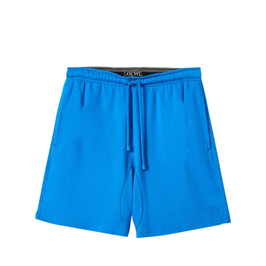 Loewe Anagram Shorts In Dark Turquoise