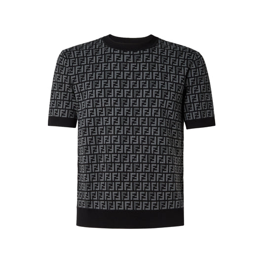 Fendi FF Monogram Fabric Jumper Black