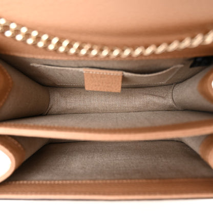 Gucci Dollar Calfskin Interlocking G Shoulder Bag Camelia