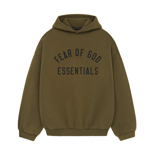 Fear of God Essentials Fleece Hoodie Olive