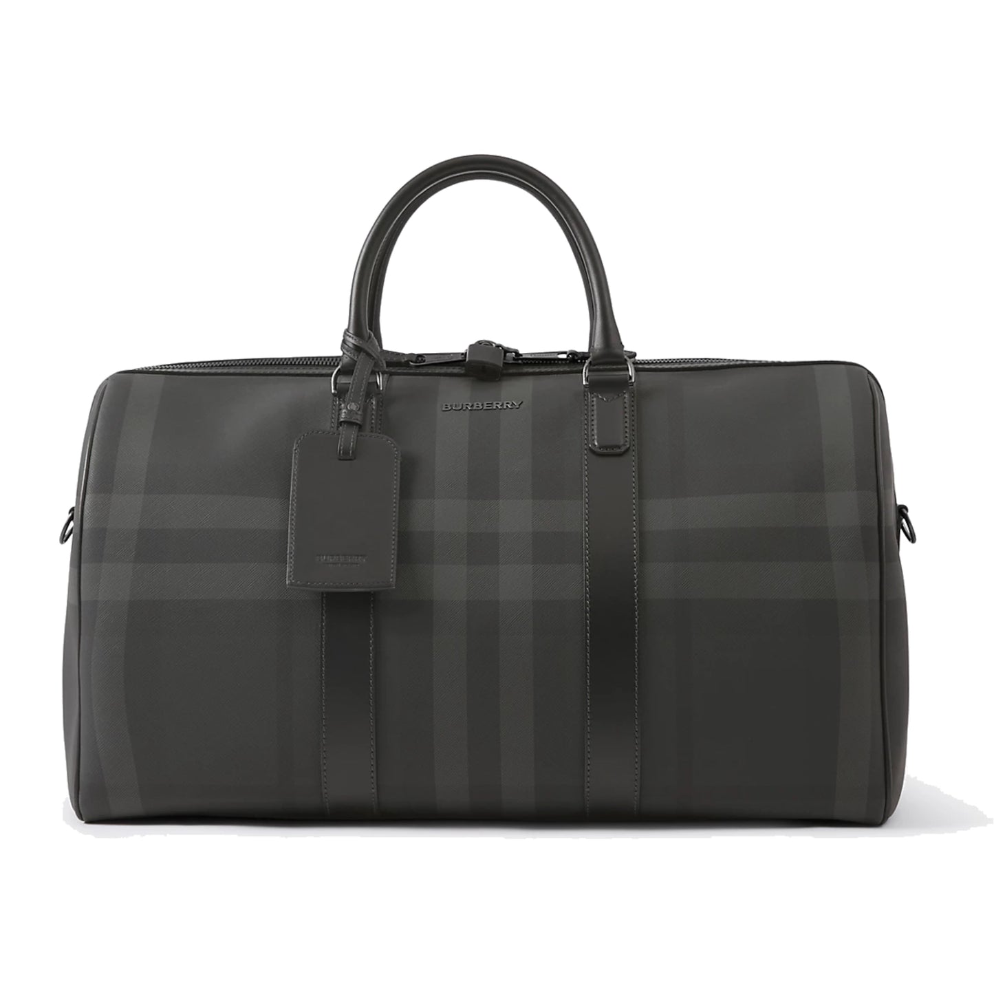 Burberry Boston Holdall Duffle Bag Charcoal
