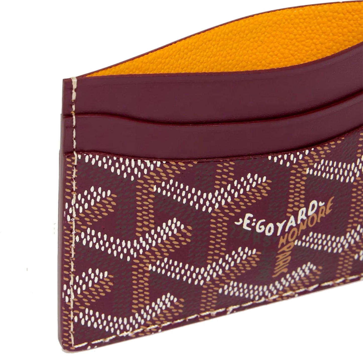 Goyard Saint-Sulpice Card Wallet Burgundy