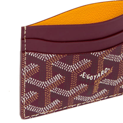 Goyard Saint-Sulpice Card Wallet Burgundy