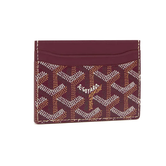 Goyard Saint-Sulpice Card Wallet Burgundy
