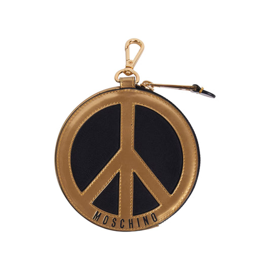 Moschino Peace Wallet Gold/Black