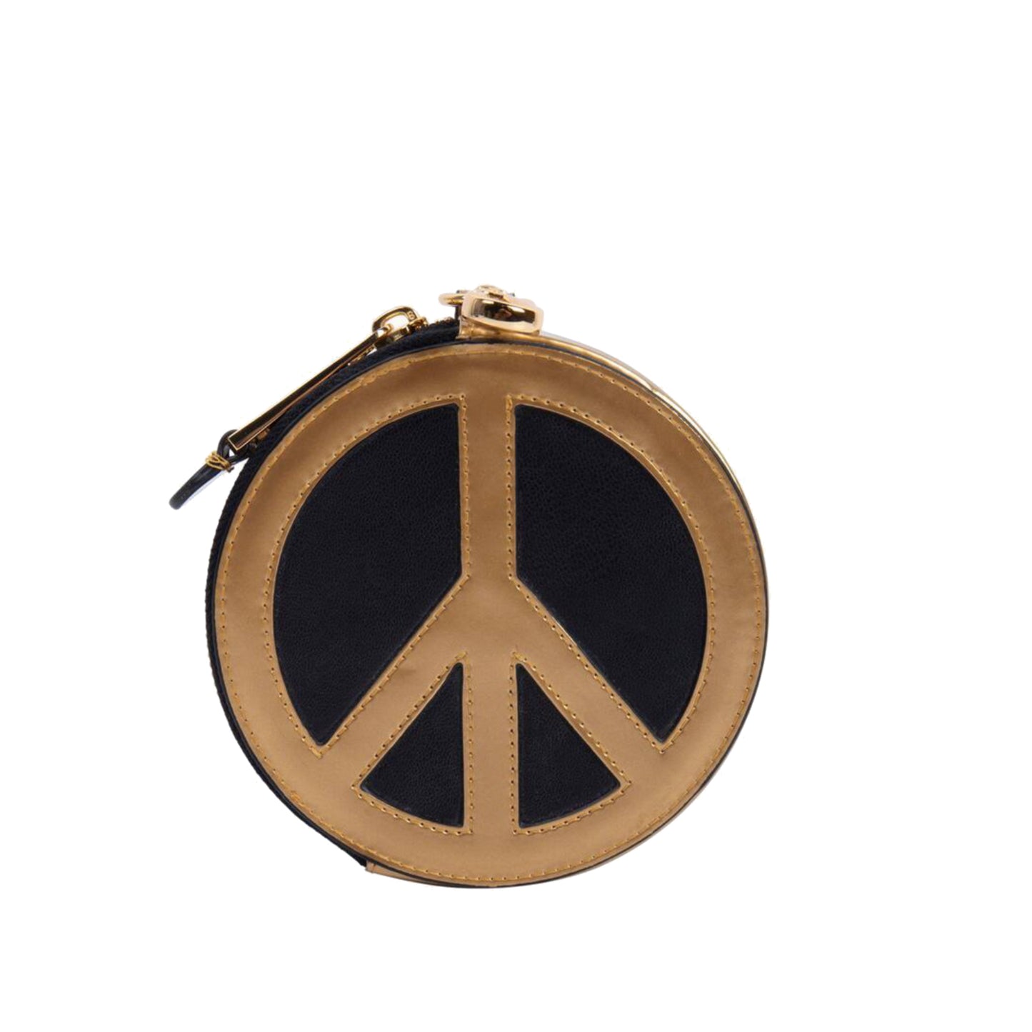 Moschino Peace Wallet Gold/Black