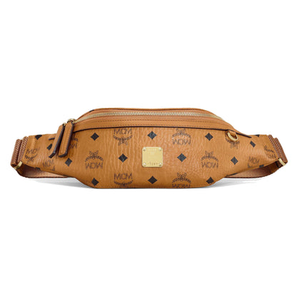 MCM Fursten Belt Bag In Visetos Cognac