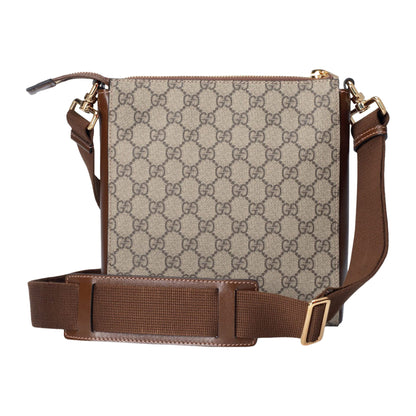 Gucci Interlocking G Messenger Bag GG Supreme Canvas Beige/Ebony