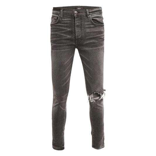 Amiri Broken Jeans Dark Grey