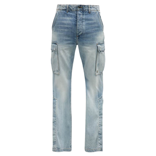 Amiri M65 Cargo Flare Jean Stone Indigo