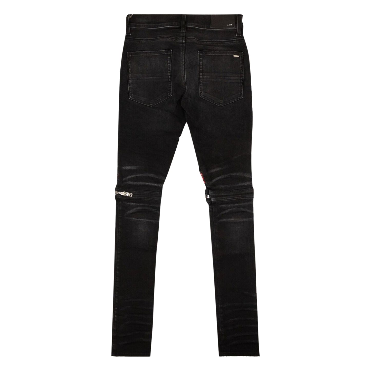 Amiri Velvet Pajama MX2 Jean Black/Red