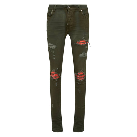 Amiri MX1 Bandana Jean Military Green