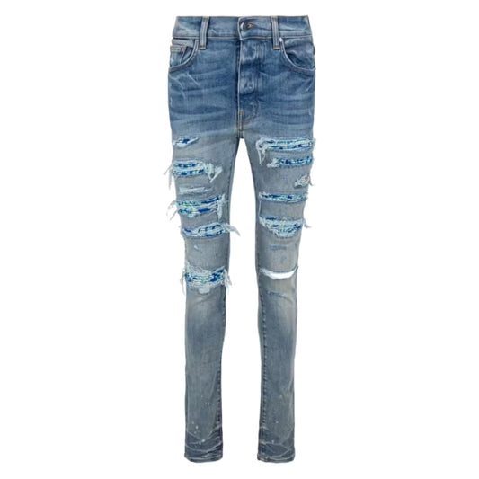 Amiri Silk PJ Thrasher Jeans Clay Indigo