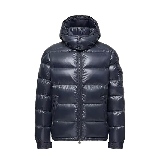 Moncler Maya Hooded Short Down Jacket Navy