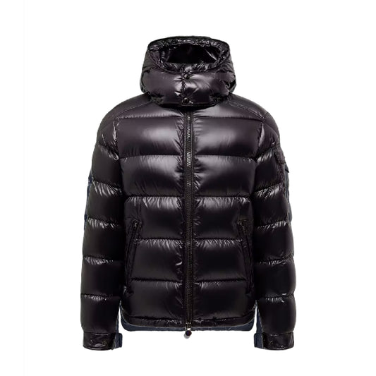 Moncler Maya Hooded Short Down Jacket Black
