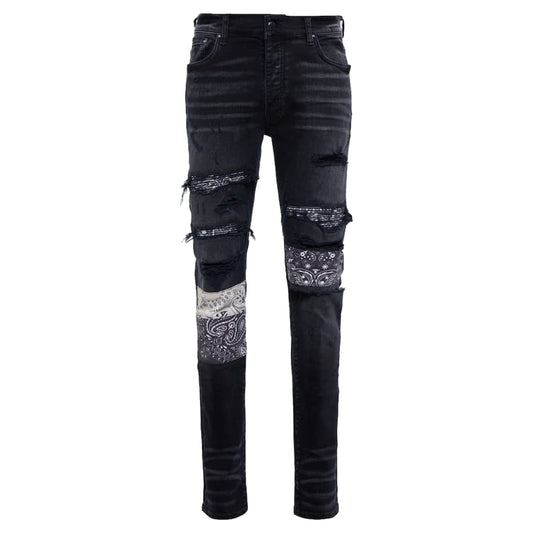 Amiri Bandana Jean Black