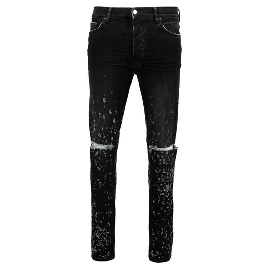 Amiri Distressed Shotgun Jean Black Pigment Indigo