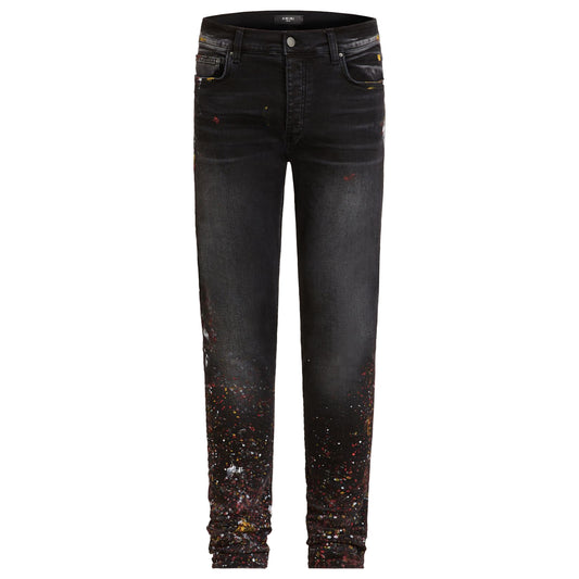 Amiri Painter Paint Splatter Jean Black